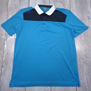 PING Golf Polo Shirt Mens Large Blue Sensorcool Short Sleeve Colorblock Top